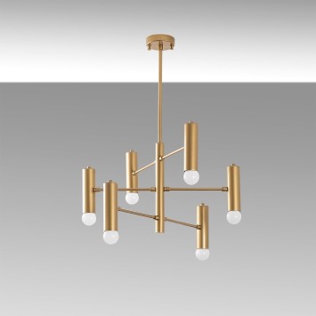 Lámpara de techo Gharib-13267 oro metal 55x55x73 cm - 8683743313976