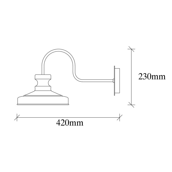 Lámpara de pared Berceste-182VINTAGE-A oro metal 22x42x23 cm