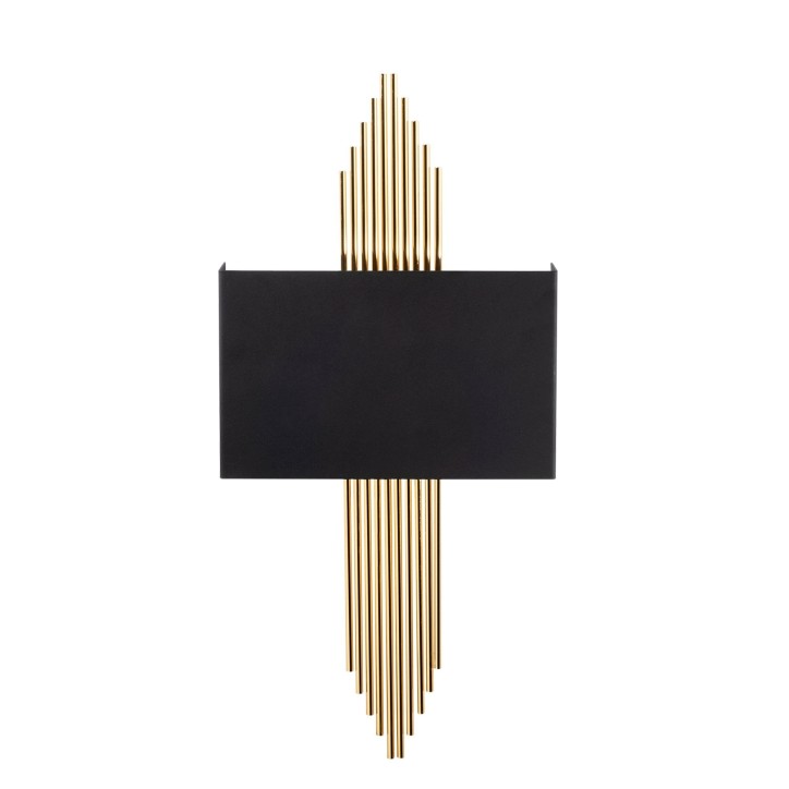 Lámpara de pared 612-A oro negro metal 75x10x22 cm