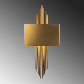 Lámpara de pared 615-A oro cobrizo metal 75x10x22 cm - 8681875584561