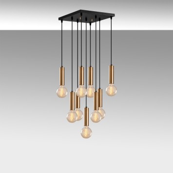 Lámpara de techo Tempo-6027 oro cobrizo metal 50x50x136 cm - 8682870089891