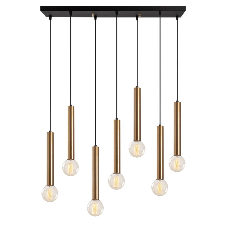 Lámpara de techo Tempo-6022 oro cobrizo metal 75x24x136 cm