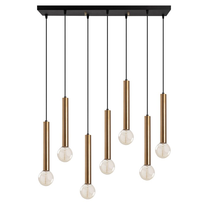 Lámpara de techo Tempo-6022 oro cobrizo metal 75x24x136 cm