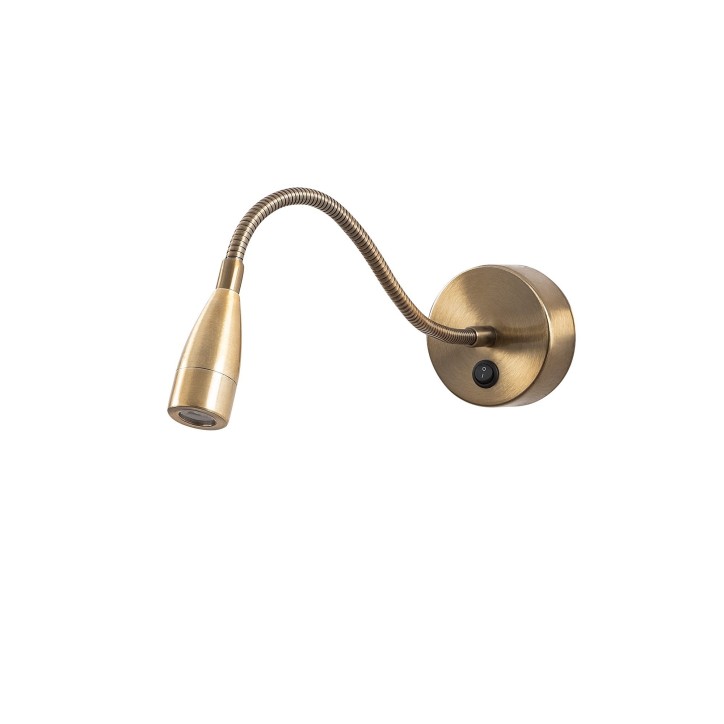 Lámpara de pared Reading-3247 oro cobrizo metal 8x38x15 cm