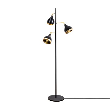 Lámpara de pie Yıldo-7022 oro negro metal diámetro 52x163 cm - 8683342291194