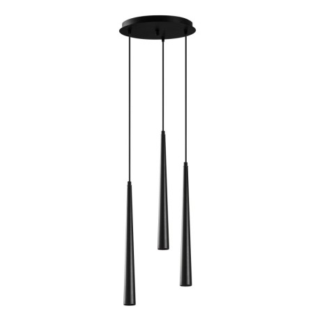 Lámpara de techo Uğur-6072 negro metal diámetro 33x135 cm