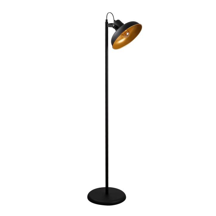 Lámpara de pie Lik-4036 oro negro metal 30x43x145 cm