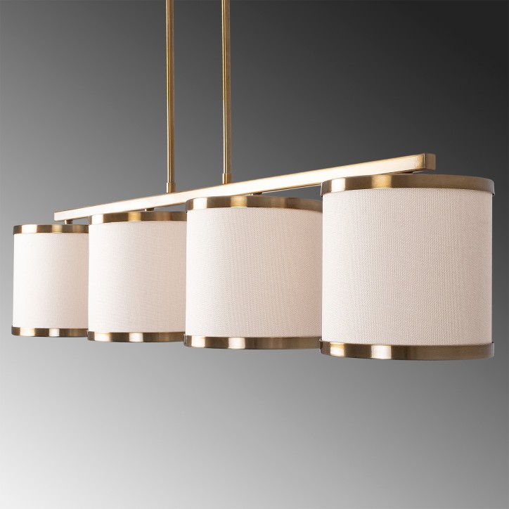 Lámpara de techo Way-11645 oro cobrizo metal 107x20x68 cm