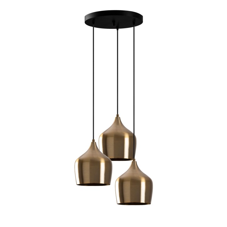 Lámpara de techo Dodo-6277 oro cobrizo metal 46x46x124 cm