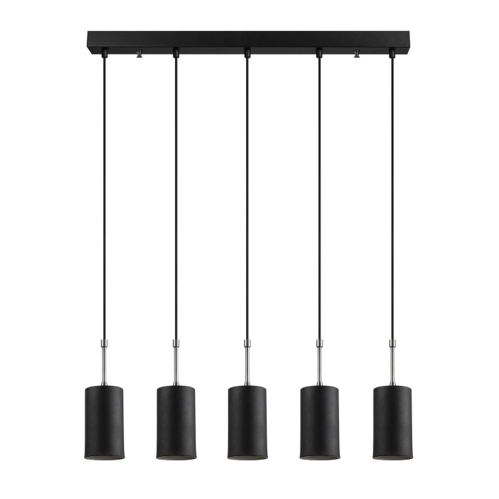 Lámpara de techo Kem-6387 níquel negro metal 79x9x120 cm