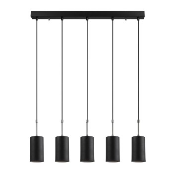 Lámpara de techo Kem-6387 níquel negro metal 79x9x120 cm - 8681875501605