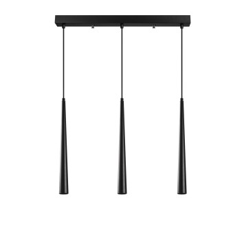 Lámpara de techo Uğur-6074 negro metal 58x5x135 cm - 8681875500981