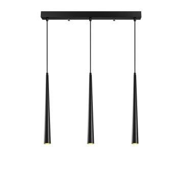 Lámpara de techo Uğur-6074 negro metal 58x5x135 cm - 8681875500981