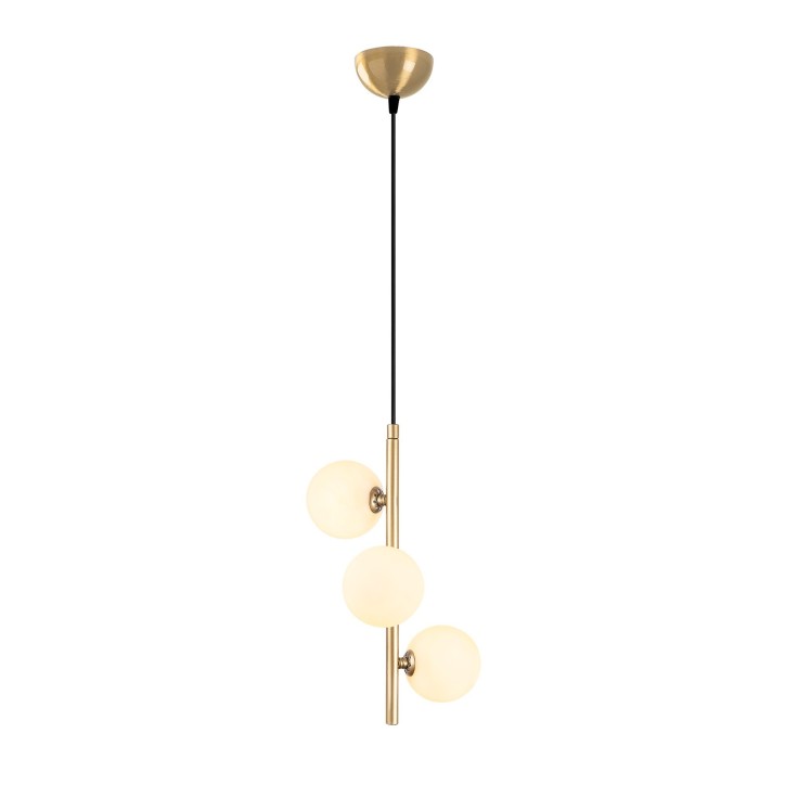 Lámpara de techo Domino-11046 oro metal vidrio 36x36x46