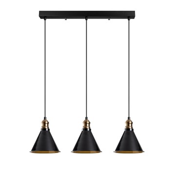 Lámpara de techo Berceste-251-S1 negro metal diámetro 70x117 cm - 8681875568622