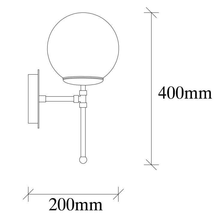 Lámpara de pared Mudoni-MR-953 oro metal vidrio 15x20x35 cm