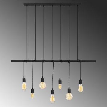 Lámpara de techo Salkım-3101 negro metal 120x10x180 cm - 8681875467475