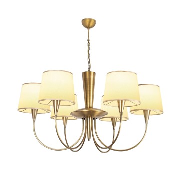 Lámpara de techo Pardo-3001 oro cobrizo metal tela diámetro 90x85 cm - 8681875458732