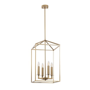 Lámpara de techo Till-13256 oro metal 35x35x107 cm - 8683743314034