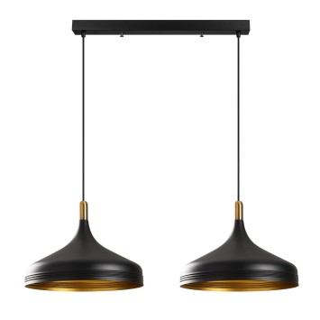 Lámpara de techo Sağlam-3777 oro negro metal 68x36x132 cm - 8681875500721