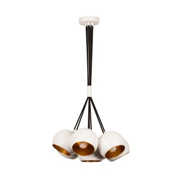 Lámpara de techo Sivani-MR-628 oro blanco metal diámetro 45x108 cm - 8681875637816