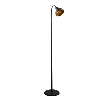 Lámpara de pie Lik-4041 oro negro metal 34x30x150 cm - 8681875944242