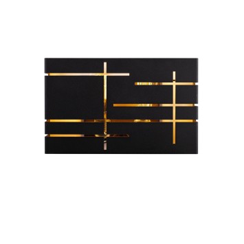 Lámpara de pared 622-A negro metal 35x10x22 cm - 8681875584615