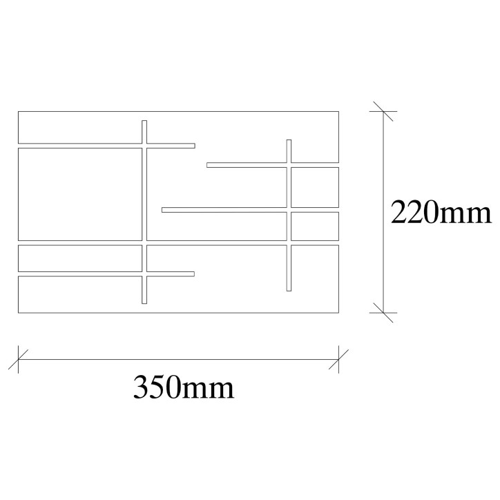 Lámpara de pared 622-A negro metal 35x10x22 cm