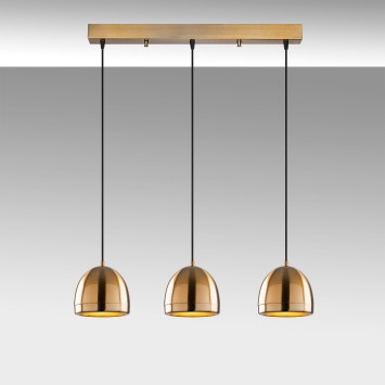 Lámpara de techo MUGO-10669 oro cobrizo metal 62x17x110 cm - 8683342835381