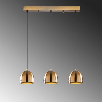 Lámpara de techo MUGO-10669 oro cobrizo metal 62x17x110 cm - 8683342835381