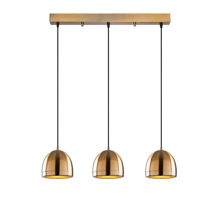 Lámpara de techo MUGO-10669 oro cobrizo metal 62x17x110 cm