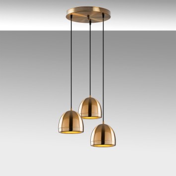 Lámpara de techo MUGO-10670 oro cobrizo metal 35x35x110 cm - 8683342835398