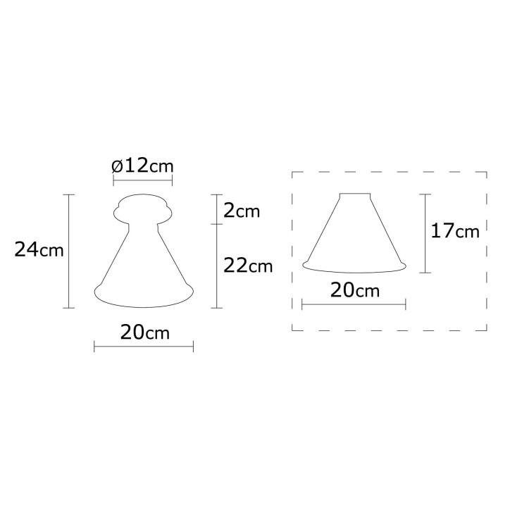 Lámpara de techo Berceste-N-679 cobre metal diámetro 20x24 cm