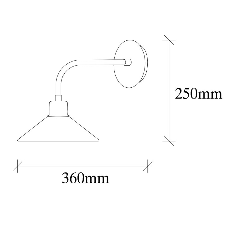 Lámpara de pared Sivani-MR-889 oro cobrizo metal 24x36x25 cm