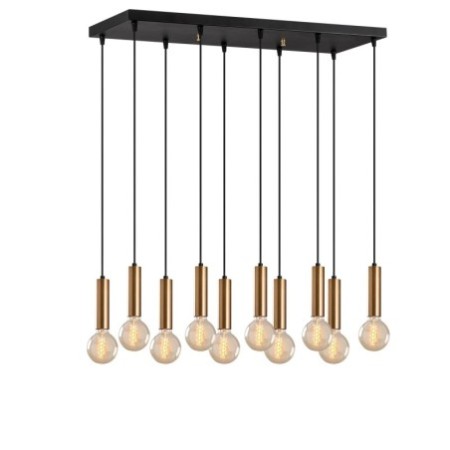 Lámpara de techo Tempo-6037 oro cobrizo metal 75x24x136 cm