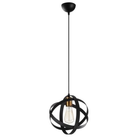 Lámpara de techo Gezegen-6101 negro oro cobrizo metal diámetro 25x121 cm