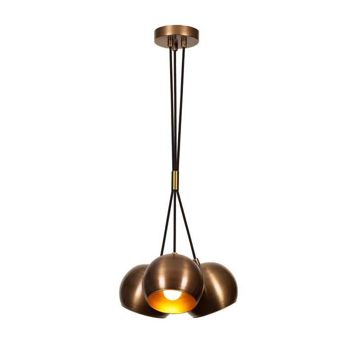 Lámpara de techo Sivani-MR-313 oro cobrizo metal diámetro 30x108 cm