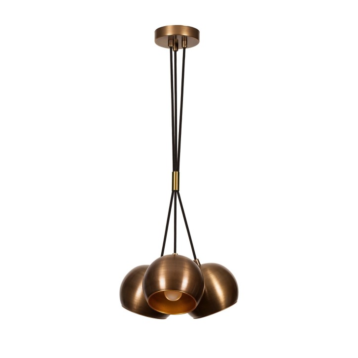 Lámpara de techo Sivani-MR-313 oro cobrizo metal diámetro 30x108 cm