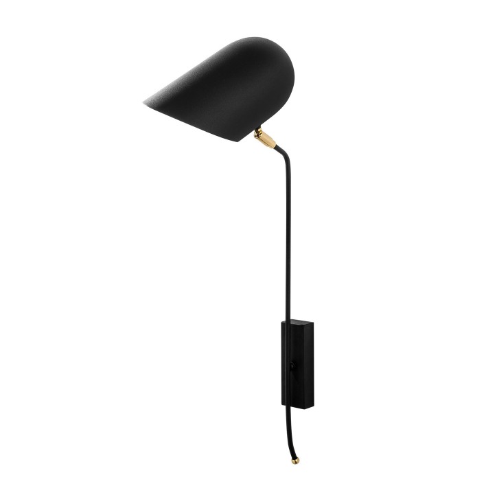 Lámpara de pared Kesik-4951 oro negro hierro 12x35x73 cm