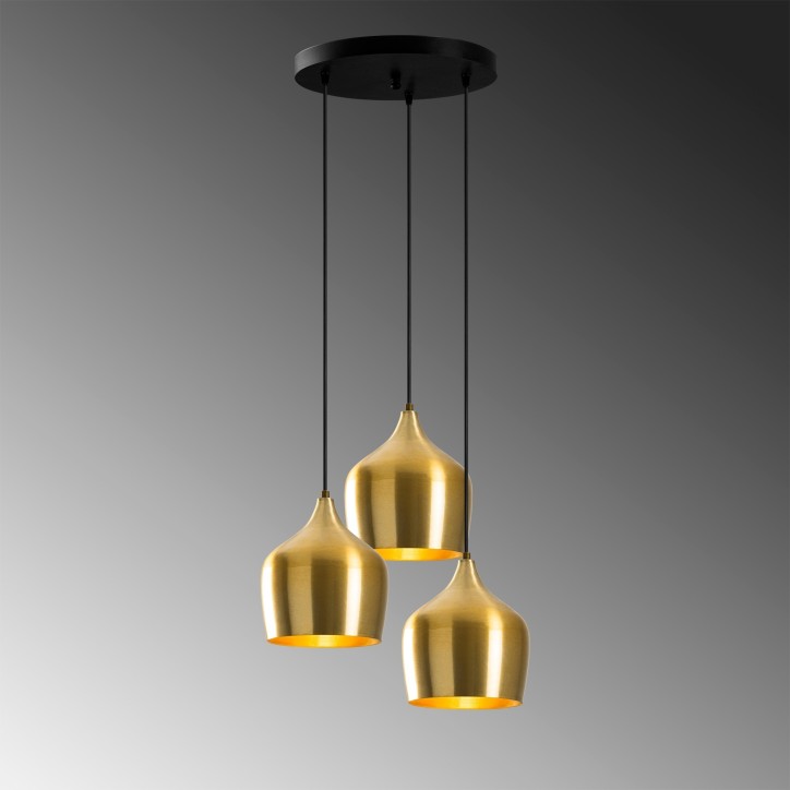 Lámpara de techo Dodo-6278 oro metal 46x46x124 cm