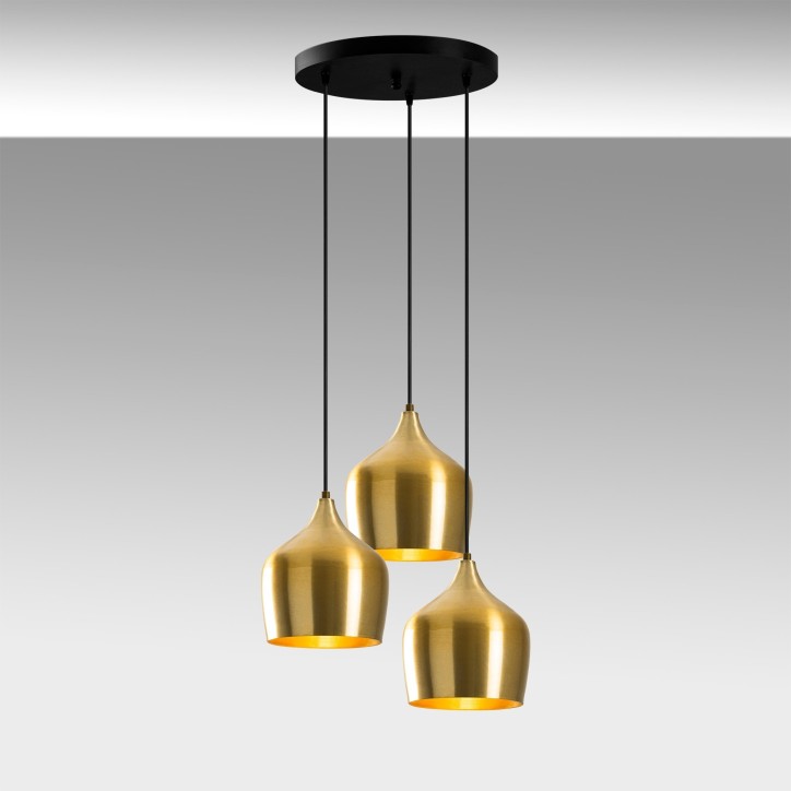 Lámpara de techo Dodo-6278 oro metal 46x46x124 cm