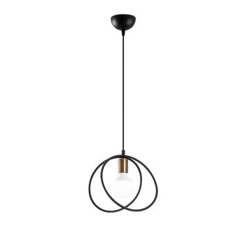 Lámpara de techo Circle-2876 negro metal 24x24x123 cm - 8681875989885