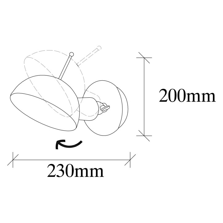 Lámpara de pared Sivani-MR-654 cobre turquesa metal 15x23x20 cm