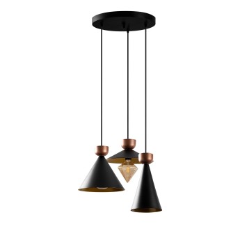 Lámpara de techo Dodo-6051 negro metal 67x67x141 cm - 8682870089969