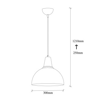 Lámpara de techo Dodo-2451 blanco metal 30x30x121 cm - 8681875883558