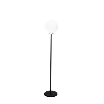 Lámpara de pie Lik-4076 blanco negro metal vidrio 30x30x155 cm - 8681875989953