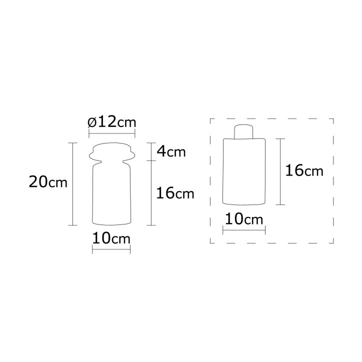 Lámpara de pared Balcova-N-343 plata metal vidrio diámetro 12x19 cm