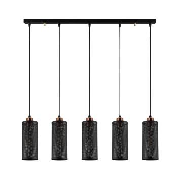 Lámpara de techo Amasra-N-984 bronce negro metal 80x10x116 cm - 8681875574081