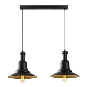 Lámpara de techo Sağlam-3775 oro negro metal 65x33x130 cm - 8681875500707