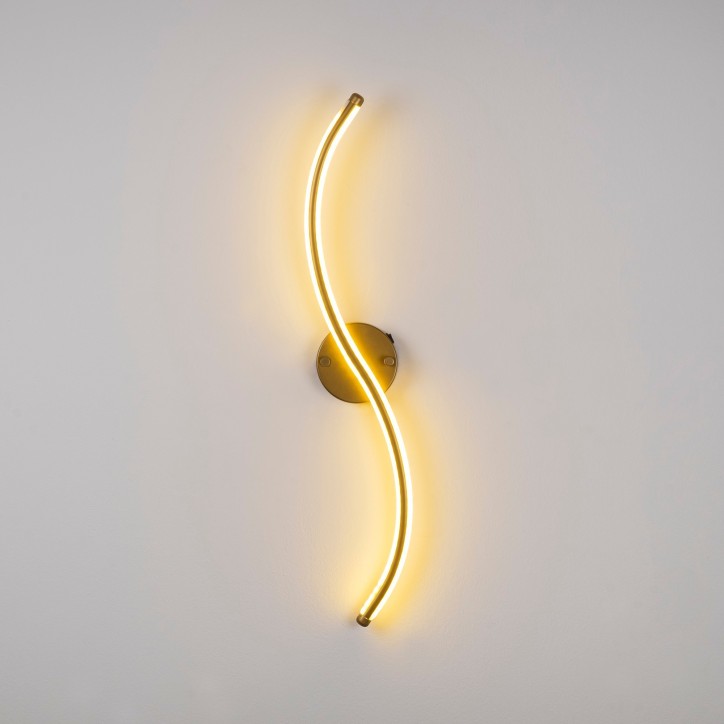 Lámpara de pared Yılan-13280 oro metal 10x 67x 5 cm